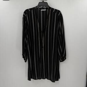 Robin Piccone Women's Swim Cover-up Dress - Black/White - Large